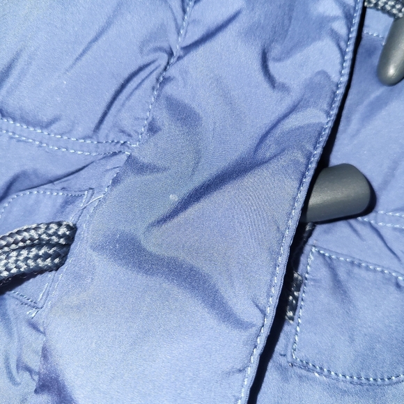 Prana Women's Evelina Hooded‎ Down Puffer Vest Size Small Navy Blue - Picture 14 of 16